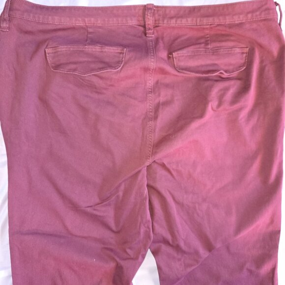 NWOT - Torrid Feel the Fit skinny women's jeans - size 22 Maroon - Plus Size - Picture 4 of 7